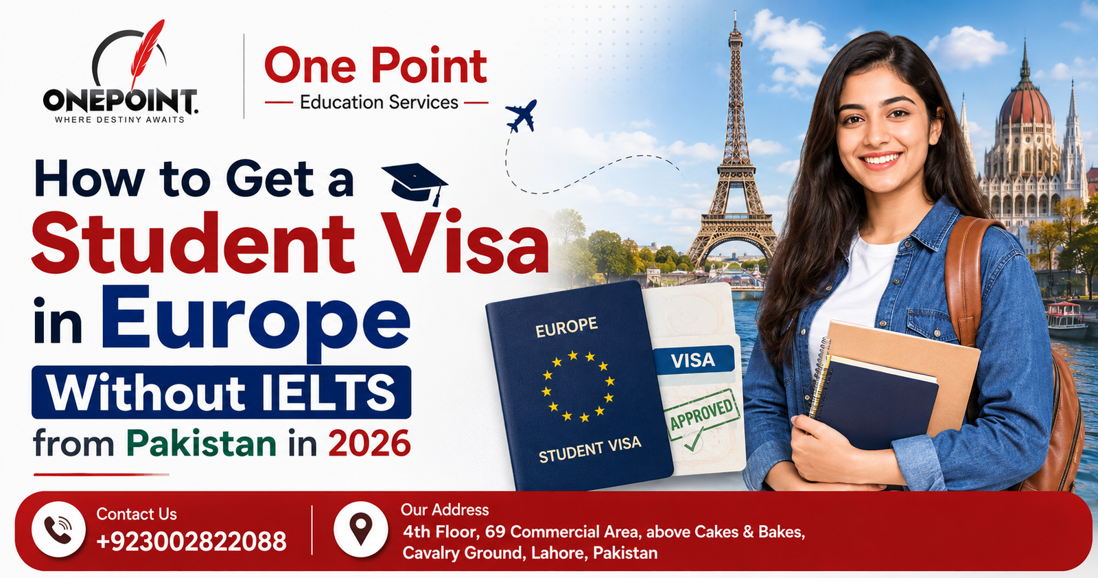 Student visa in Europe without IELTS for Pakistani students
